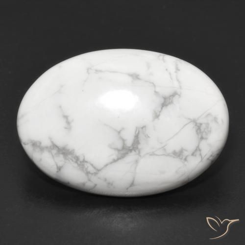15.06ct 자연스러운 회백색 하울라이트, 타원형, 불투명체