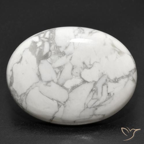 23.16ct 자연스러운 회백색 하울라이트, 타원형, 불투명체