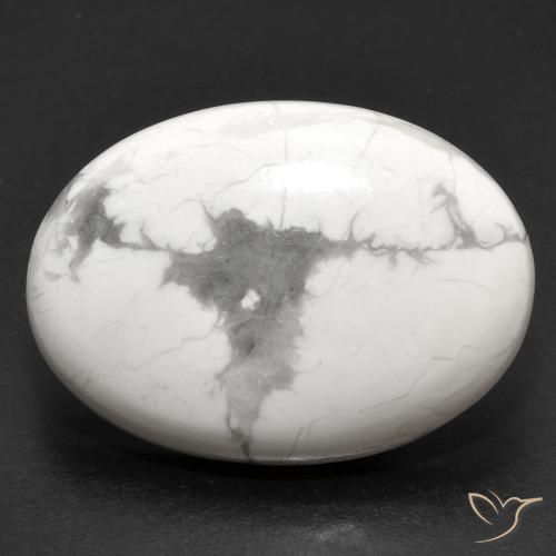 18.95ct 자연스러운 회백색 하울라이트, 타원형, 불투명체
