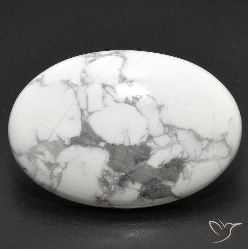 26.30ct 자연스러운 회백색 하울라이트, 타원형, 불투명체