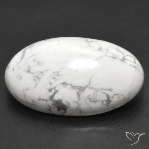 22.32ct 자연스러운 회백색 하울라이트, 타원형, 불투명체