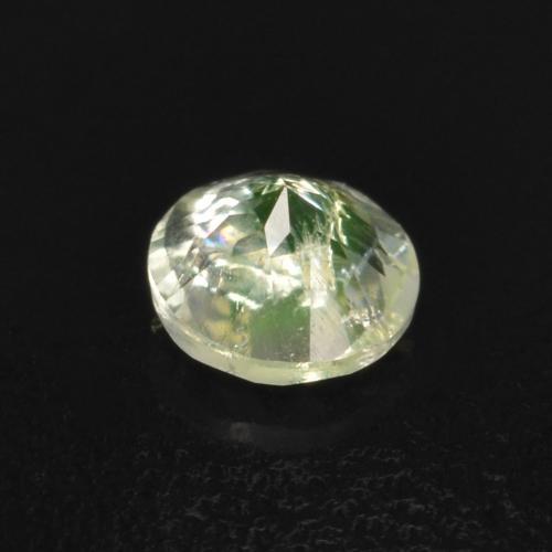 0.10캐럿 천연 라이트 그린 하이알라이트 오팔, 라운드 컷, 3.40 mm, 투명한