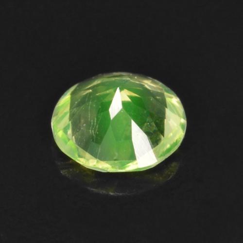 0.12캐럿 천연 라이트 그린 하이알라이트 오팔, 라운드 컷, 3.84 mm, 투명한