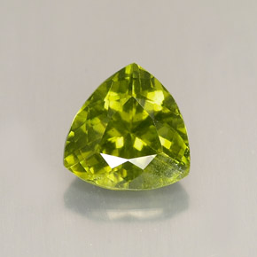 1.80캐럿 천연 올리브 그린 이도크레이스, 트릴리언, 7.5×7.5 mm, VS-SI