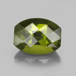 2.33캐럿 천연 올리브 그린 이도크레이스, 멋진 모양, 9×7.1 mm, VS