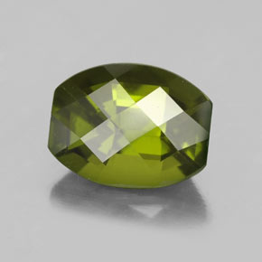 2.33캐럿 천연 올리브 그린 이도크레이스, 멋진 모양, 9×7.1 mm, VS