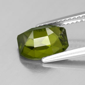 2.33캐럿 천연 올리브 그린 이도크레이스, 멋진 모양, 9×7.1 mm, VS