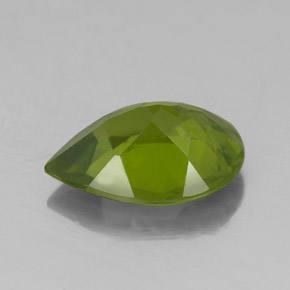 1.83캐럿 천연 올리브 그린 이도크레이스, 배 모양, 9.8×7.2 mm, VS-SI