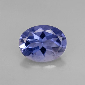 1.29캐럿 천연 바이올렛 아이올라이트, 타원형 컷, 8.9×6.9 mm, VS