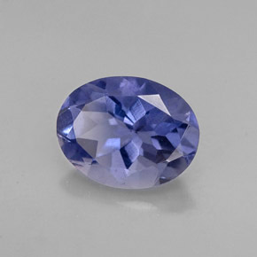 1.29캐럿 천연 바이올렛 아이올라이트, 타원형 컷, 8.9×6.9 mm, VS