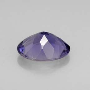 1.39캐럿 천연 바이올렛 블루 아이올라이트, 타원형 컷, 9×6.9 mm, VS