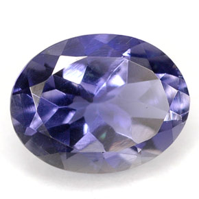 1.39캐럿 천연 바이올렛 블루 아이올라이트, 타원형 컷, 9×7 mm, VS