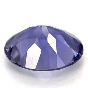 1.39캐럿 천연 바이올렛 블루 아이올라이트, 타원형 컷, 9×7 mm, VS