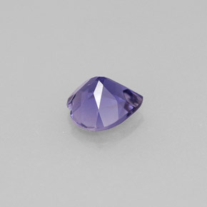 0.58캐럿 천연 바이올렛 아이올라이트, 하트 모양, 6.1×6.1 mm, VS