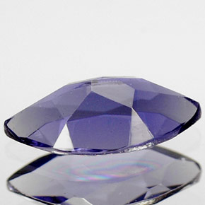 0.43캐럿 천연 바이올렛 블루 아이올라이트, 마퀴즈, 7.9×4 mm, VS