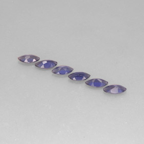 캐럿 천연 바이올렛 블루 아이올라이트 보석, 마퀴즈, 5.9×2.8 mm, VS