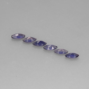 캐럿 천연 바이올렛 블루 아이올라이트 보석, 마퀴즈, 5.7×2.9 mm, VS