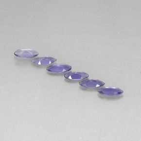 캐럿 천연 바이올렛 블루 아이올라이트 보석, 마퀴즈, 6×3.1 mm, VVS-VS