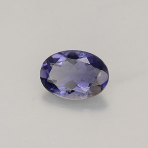 0.59캐럿 천연 바이올렛 아이올라이트, 타원형 컷, 7×5 mm, VS