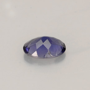 0.59캐럿 천연 바이올렛 아이올라이트, 타원형 컷, 7×5 mm, VS