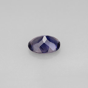 0.63캐럿 천연 바이올렛 블루 아이올라이트, 타원형 컷, 7×5.1 mm, VS-SI