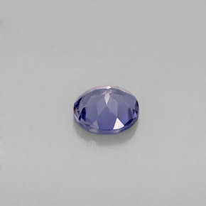 0.39캐럿 천연 바이올렛 블루 아이올라이트, 라운드 컷, 5.17 mm, VS