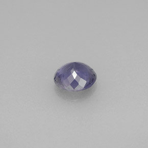 0.48캐럿 천연 바이올렛 블루 아이올라이트, 라운드 컷, 5.40 mm, VVS-VS