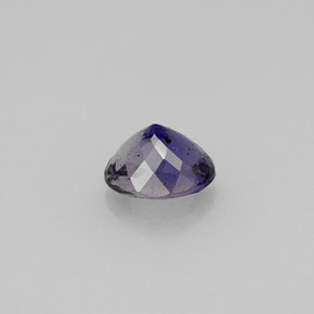 0.78캐럿 천연 바이올렛 블루 아이올라이트, 타원형 컷, 6.7×5.4 mm, VS