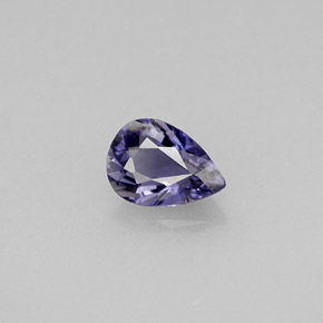 0.61캐럿 천연 바이올렛 아이올라이트, 배 모양, 7.1×5.1 mm, VS