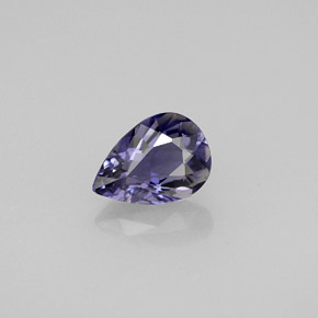 0.61캐럿 천연 바이올렛 아이올라이트, 배 모양, 7.1×5.1 mm, VS