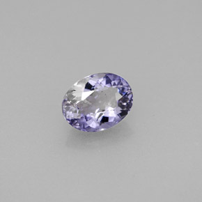 0.75캐럿 천연 바이올렛 아이올라이트, 타원형 컷, 6.8×5.2 mm, VS