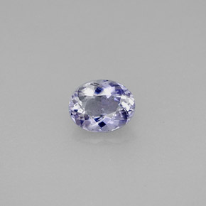 0.54캐럿 천연 바이올렛 아이올라이트, 타원형 컷, 6.2×4.9 mm, VS