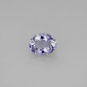 0.54캐럿 천연 바이올렛 아이올라이트, 타원형 컷, 6.2×4.9 mm, VS
