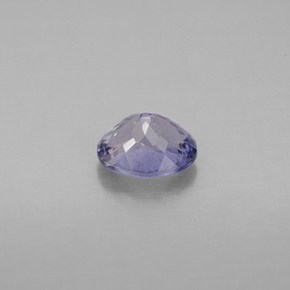 0.65캐럿 천연 바이올렛 아이올라이트, 타원형 컷, 6.3×5.2 mm, VS