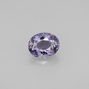 0.73캐럿 천연 바이올렛 블루 아이올라이트, 타원형 컷, 6.5×5.3 mm, VS