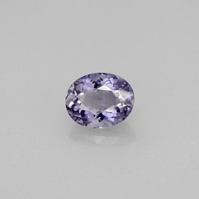 0.73캐럿 천연 바이올렛 블루 아이올라이트, 타원형 컷, 6.5×5.3 mm, VS