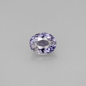 0.52캐럿 천연 바이올렛 블루 아이올라이트, 타원형 컷, 5.9×4.8 mm, VS-SI