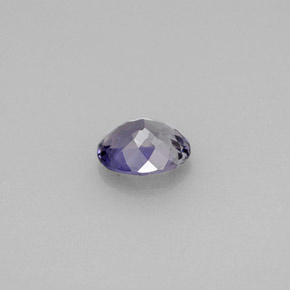 0.52캐럿 천연 바이올렛 아이올라이트, 타원형 컷, 6.2×5.1 mm, VVS-VS