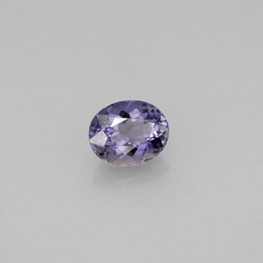 0.52캐럿 천연 바이올렛 아이올라이트, 타원형 컷, 5.9×4.8 mm, VS