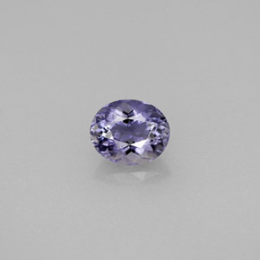 0.49캐럿 천연 바이올렛 아이올라이트, 타원형 컷, 5.7×4.8 mm, VS