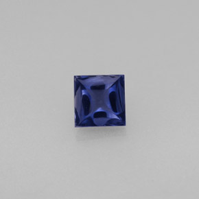 0.36캐럿 천연 바이올렛 블루 아이올라이트, 투명한, 4.3×4.2 mm, 투명/반투명