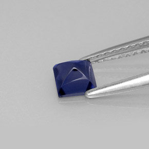 0.36캐럿 천연 바이올렛 블루 아이올라이트, 투명한, 4.3×4.2 mm, 투명/반투명