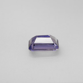 0.48캐럿 천연 바이올렛 블루 아이올라이트, 에메랄드 컷, 6×3.9 mm, VS