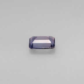 0.45캐럿 천연 바이올렛 블루 아이올라이트, 에메랄드 컷, 5.8×4 mm, VS