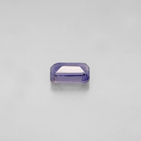 0.48캐럿 천연 바이올렛 블루 아이올라이트, 에메랄드 컷, 5.8×3.9 mm, VS-SI