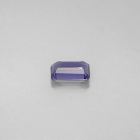 0.44캐럿 천연 바이올렛 블루 아이올라이트, 에메랄드 컷, 5.8×4 mm, VS