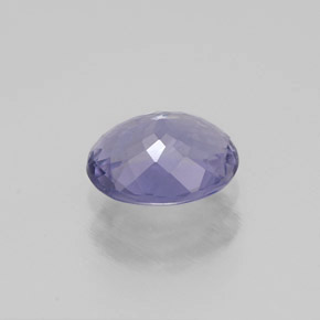 0.70캐럿 천연 바이올렛 아이올라이트, 타원형 컷, 6.7×5.4 mm, VVS-VS