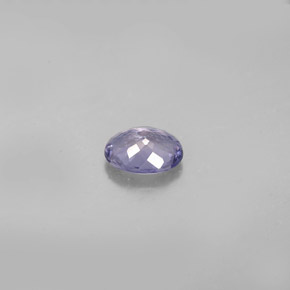 0.57캐럿 천연 바이올렛 블루 아이올라이트, 타원형 컷, 6.4×5.2 mm, VVS-VS