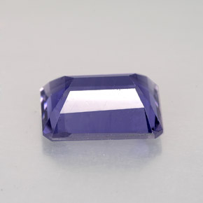 2.71캐럿 천연 바이올렛 블루 아이올라이트, 에메랄드 컷, 10.1×8.1 mm, VS