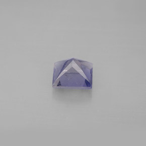 0.88캐럿 천연 바이올렛 블루 아이올라이트, 스퀘어, 5.9×5.9 mm, VS